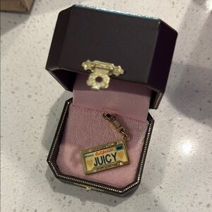 Juicy Couture CA License Plate Charm